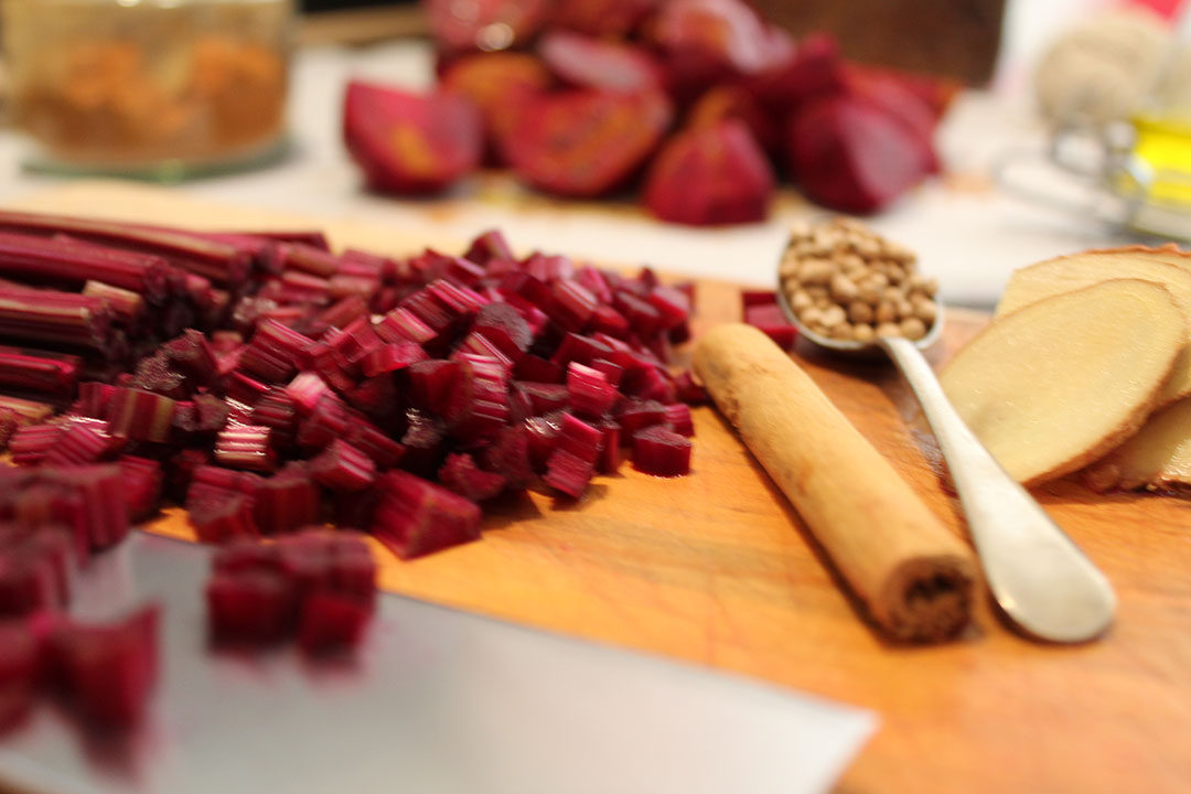 beetroot stem preparation