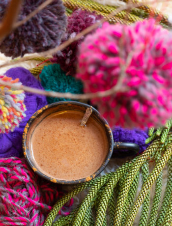 hot chocolate with spoon