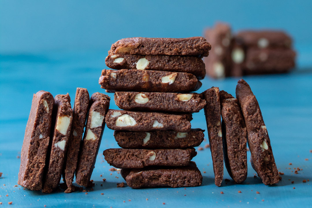 chocolate almond brownie cookies with cardamom and ginger