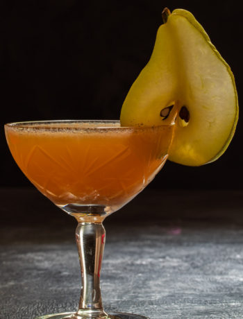 spiced ginger pear shrub