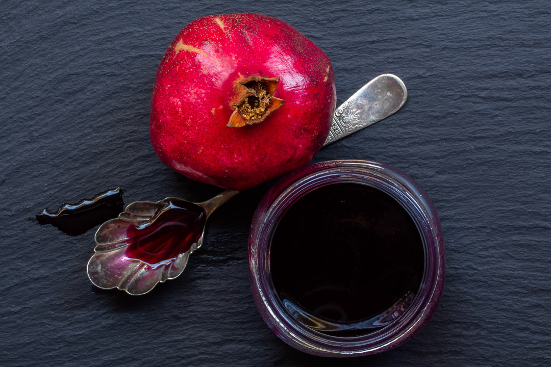 Grenadine homemade pomegranate juice & molasses, rose water Peck of