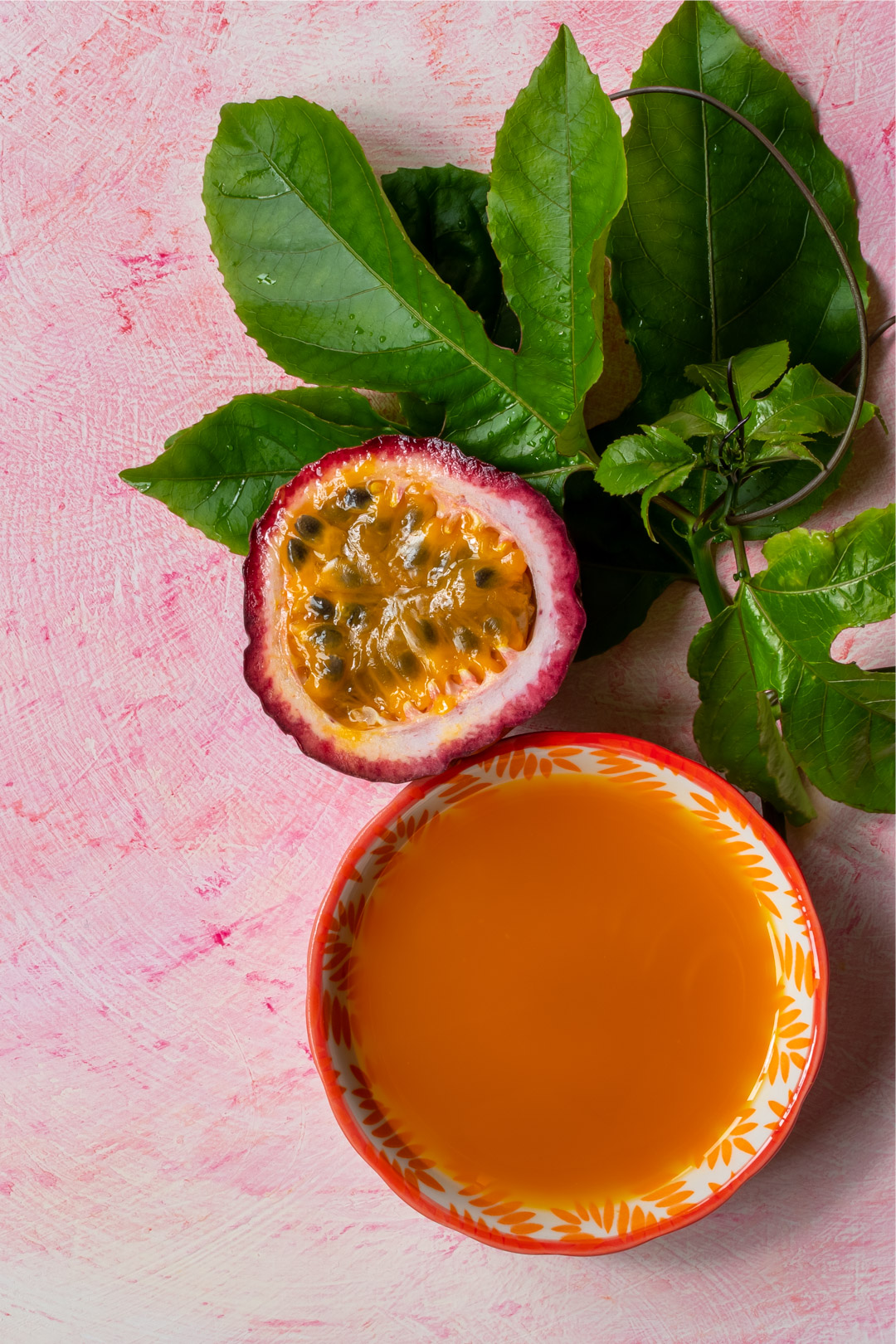 passionfruit syrup for passionfruit and chocolate cream lactarts