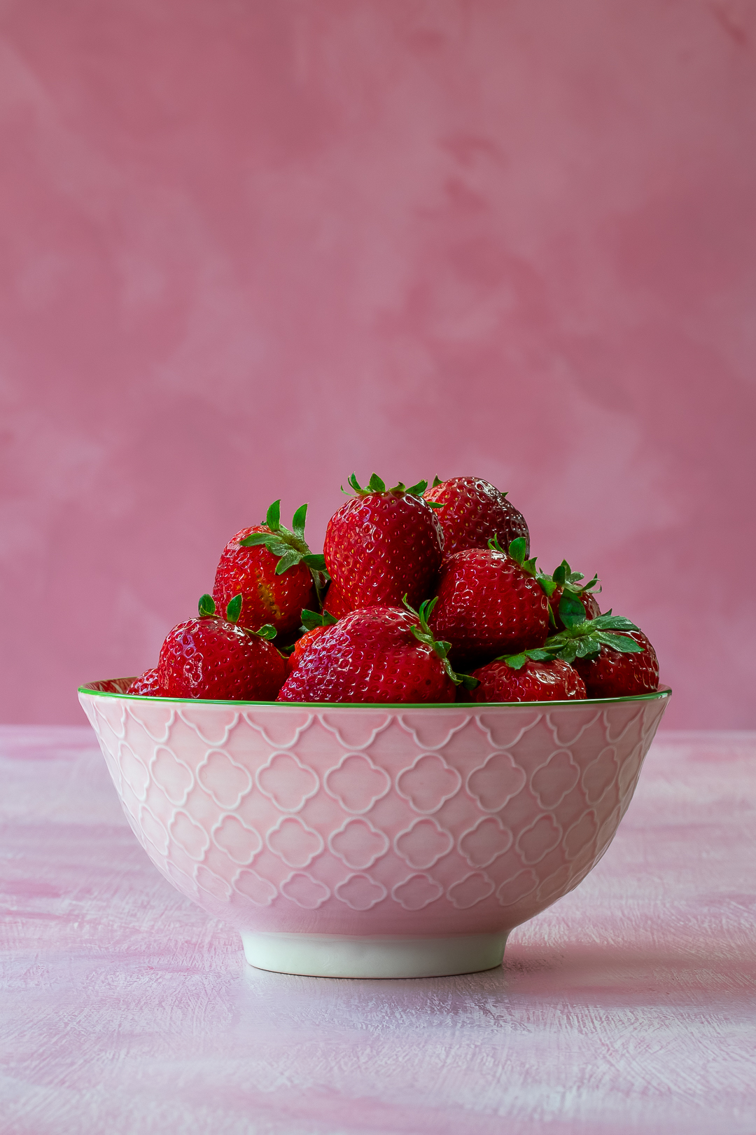 strawberries in a dish