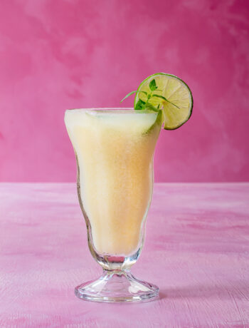 pistachio limade using fresh pistachio syrup