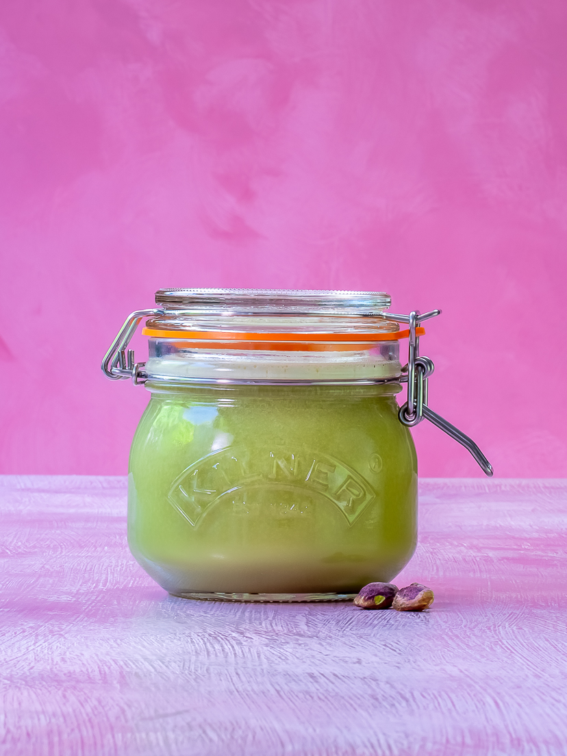 pistachio syrup for use in pistachio limeade