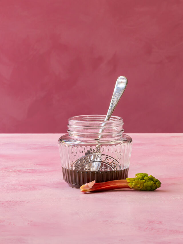 Spooky Rhubarb Vanilla Syrup