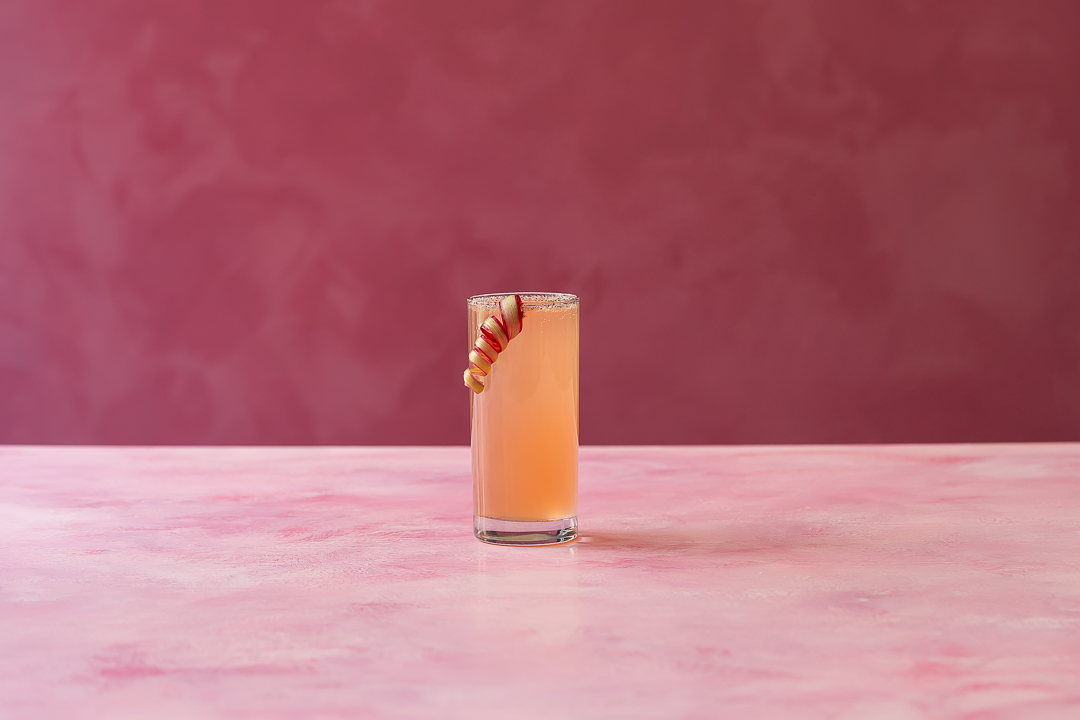 Sangre Fría: Rhubarb Tequila Fiz Halloween Cocktail